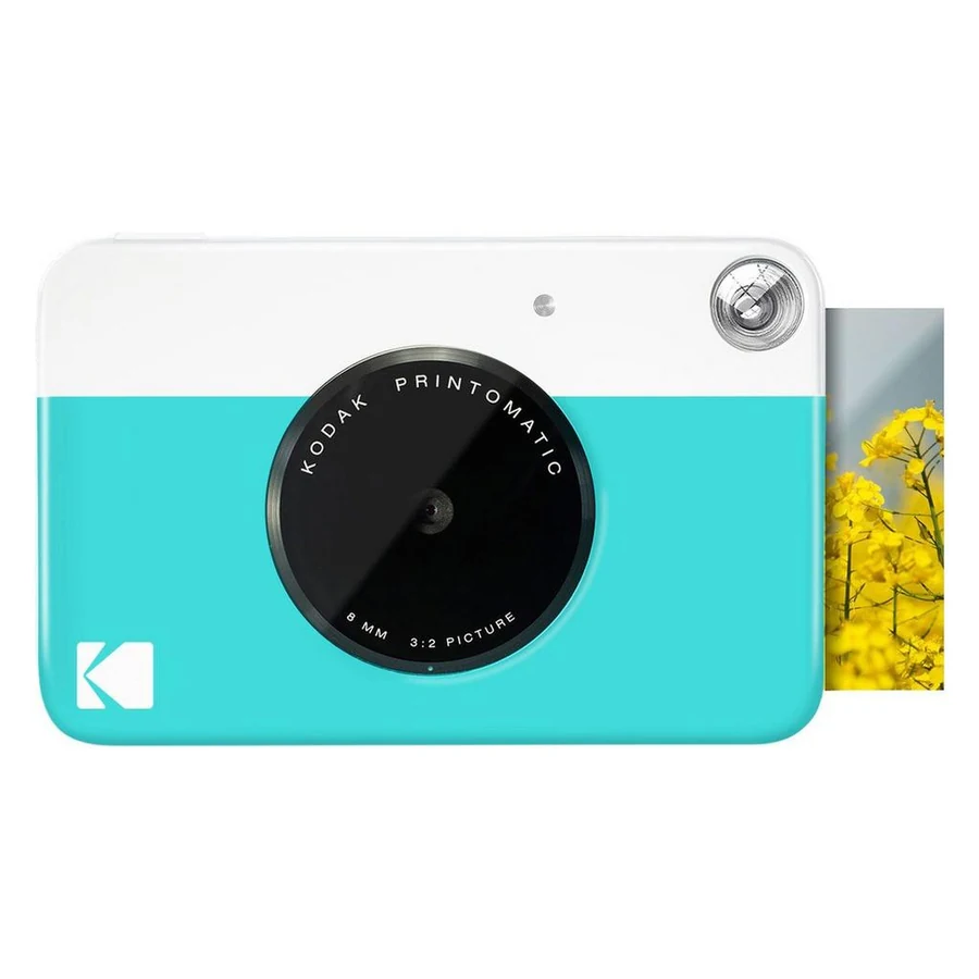 Kodak Printomatic Instant Print Camera - Prints on Zink 2x3" Photo Paper - Blue