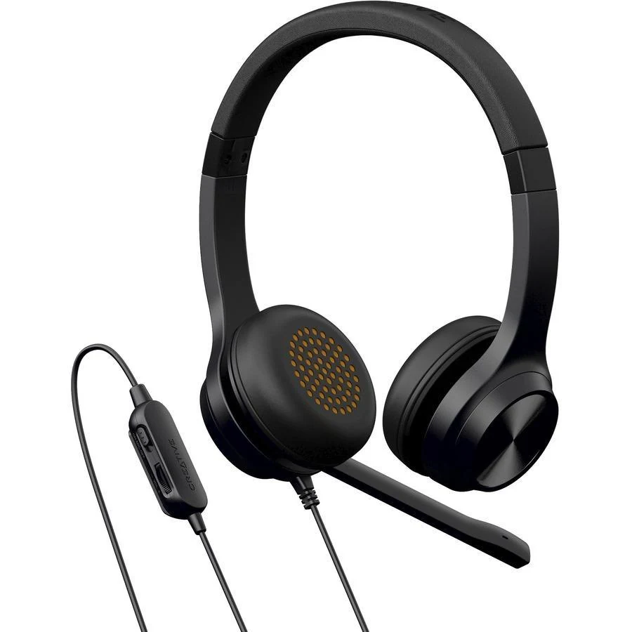 Creative Labs Creative Chat Noise cancelling Headphone with microphone - Black