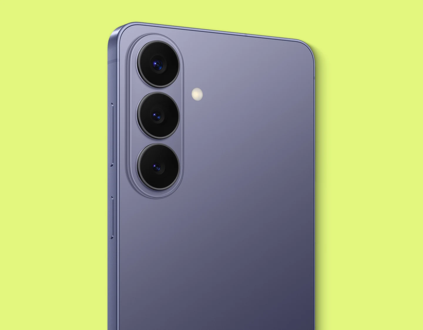 A close-up of the Samsung Galaxy S26 camera array.